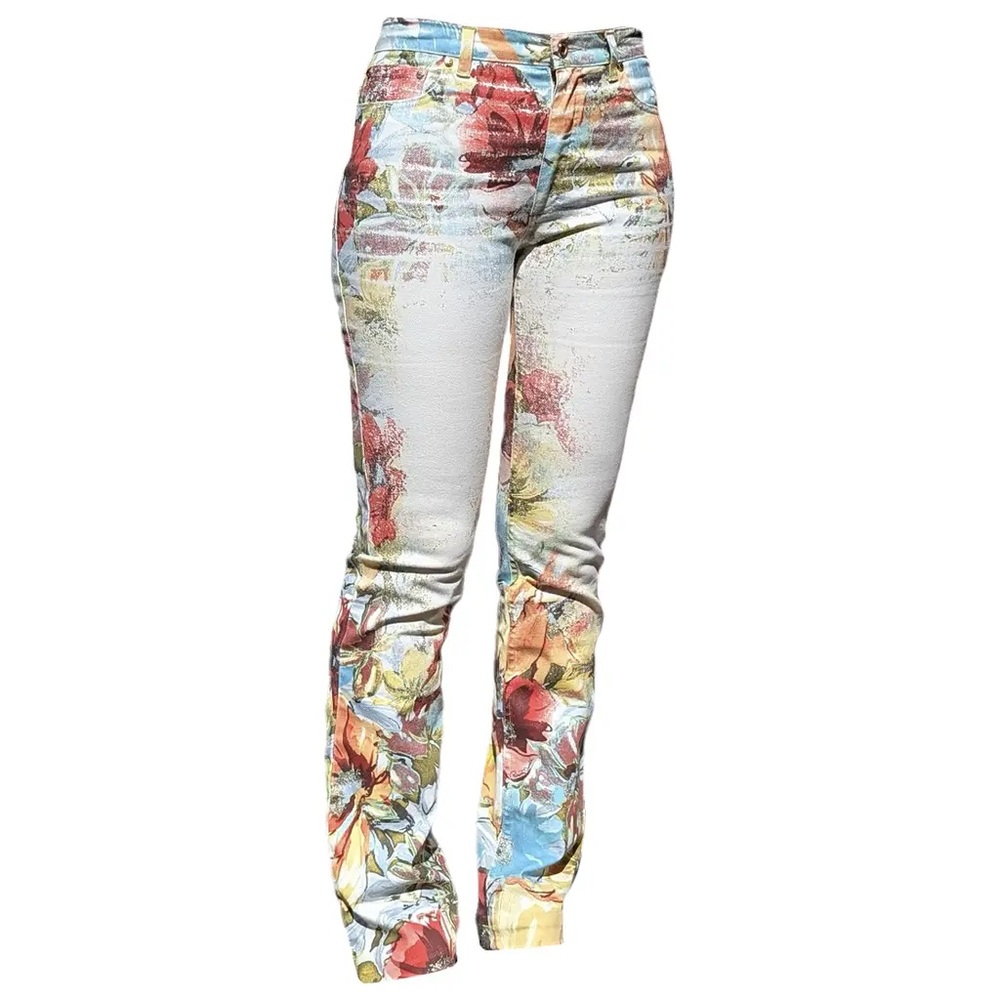 Roberto Cavalli Artistic Multicolor Fabric